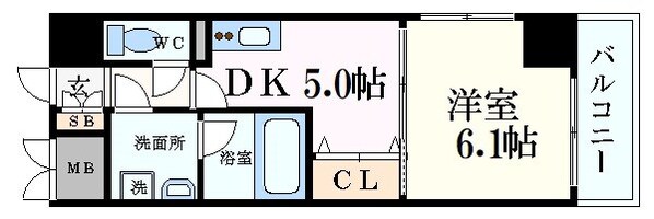 S-FORT福島EBIEの物件間取画像